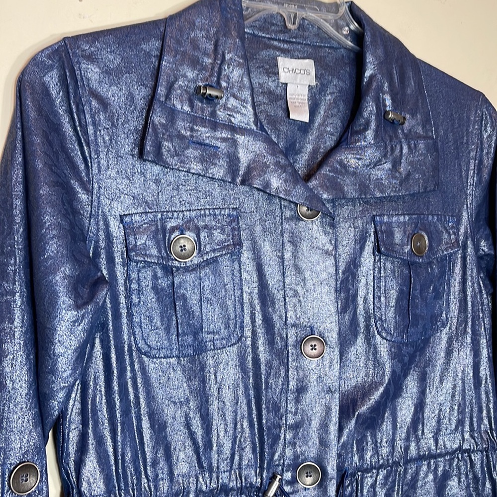 Chicos Blue Jacket - image 6